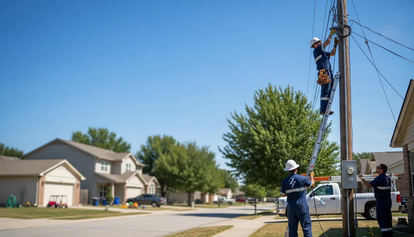 Residential electrician providing installation services in Easton, MO